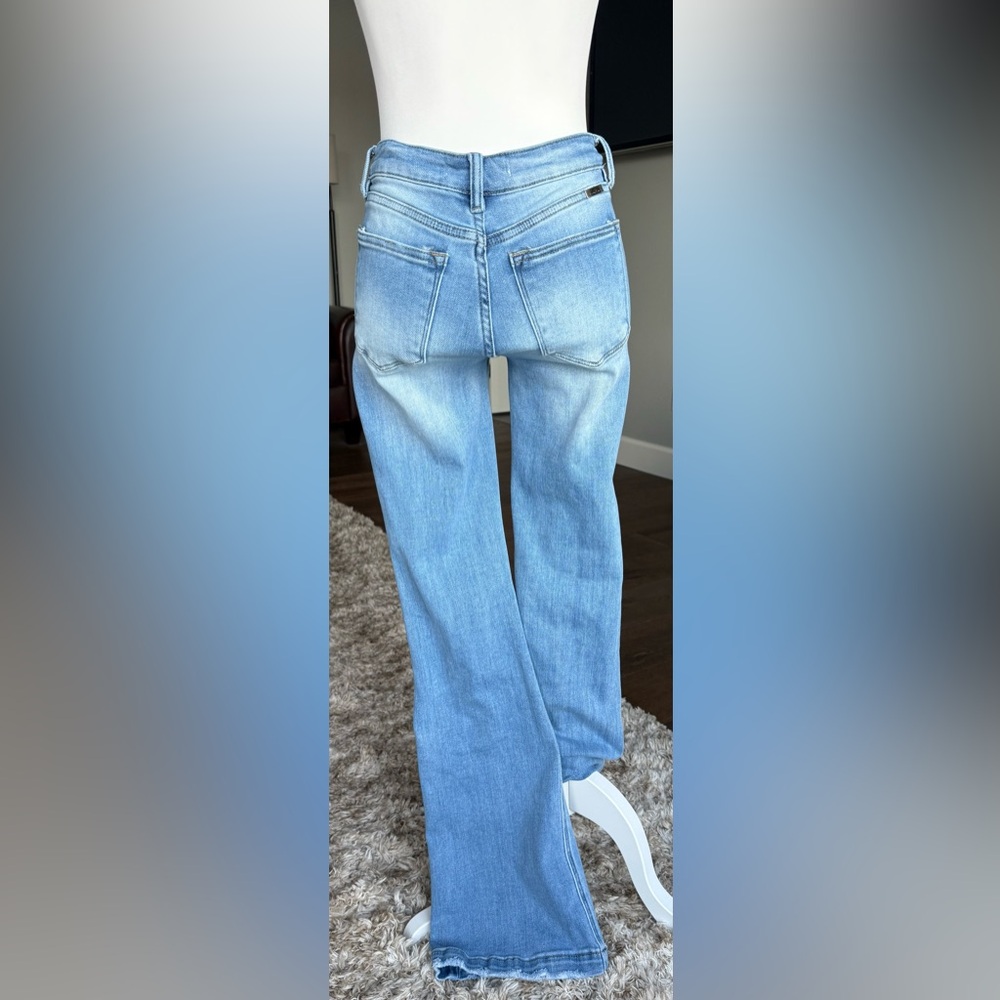 KanCan SIZE 26 Estilo Light Blue Distressed Slim Fit Bootcut Jeans - Picture 2 of 11